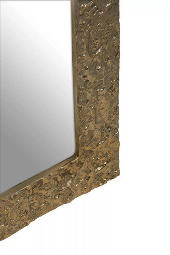 Akola Gold Finish Rectangular Wall Mirror