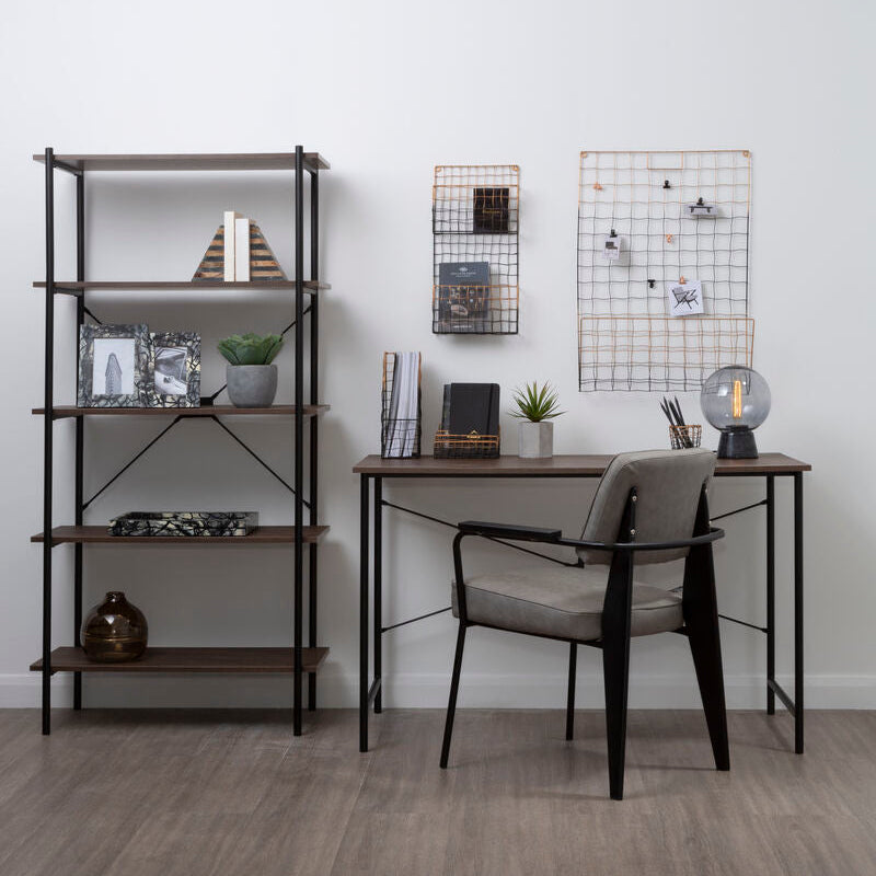 Dark Oak Veneer Effect Top Desk | Bradbury