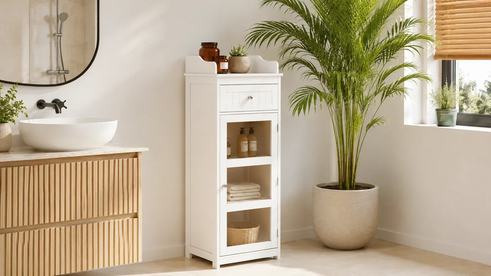 How to Choose Bathroom Furniture Vanity Units Storage Sizes