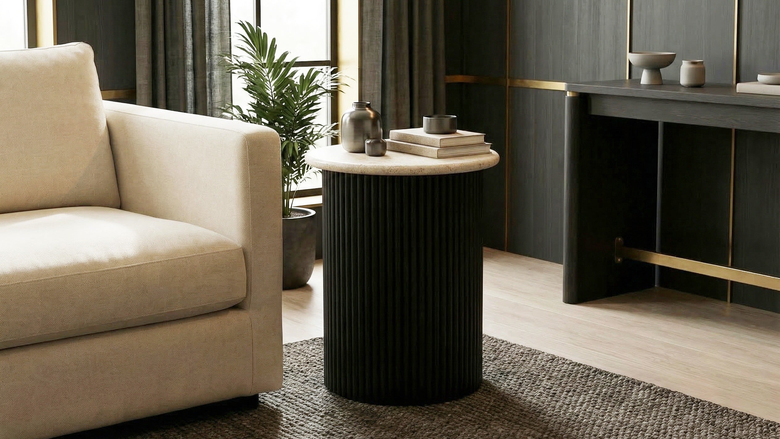 Round Side Table Styling Ideas