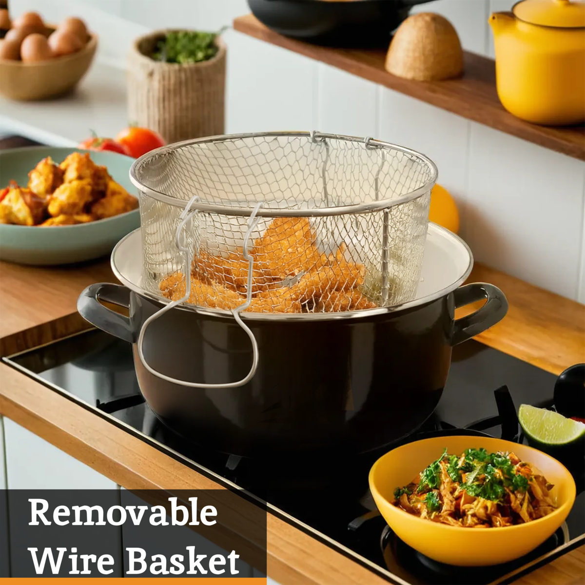 Telo Black Deep Fryer