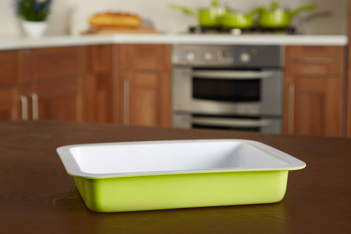 Ecocook Lime Green Rectangle Roasting Dish