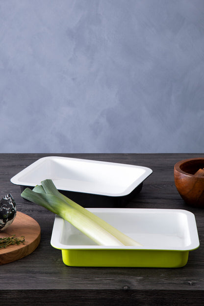 Ecocook Lime Green Rectangle Roasting Dish