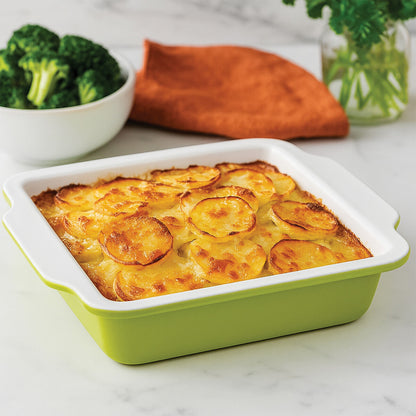 Ecocook Lime Green Square Baking Dish