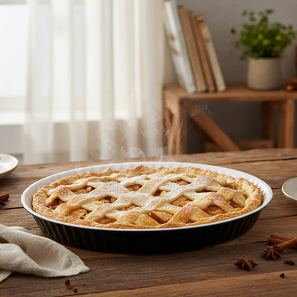 Ecocook Black Low Flan Dish