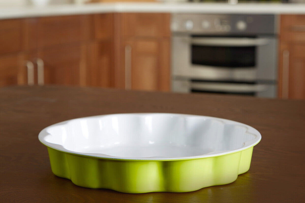Ecocook Lime Green Flan Dish