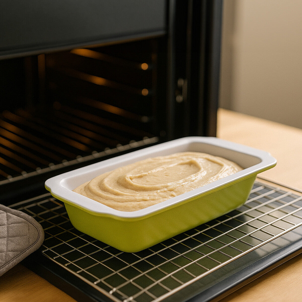 Ecocook Lime Green Loaf Tin