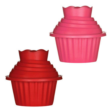 Hot Pink Giant Cupcake Silicone Mould Set | Hallie