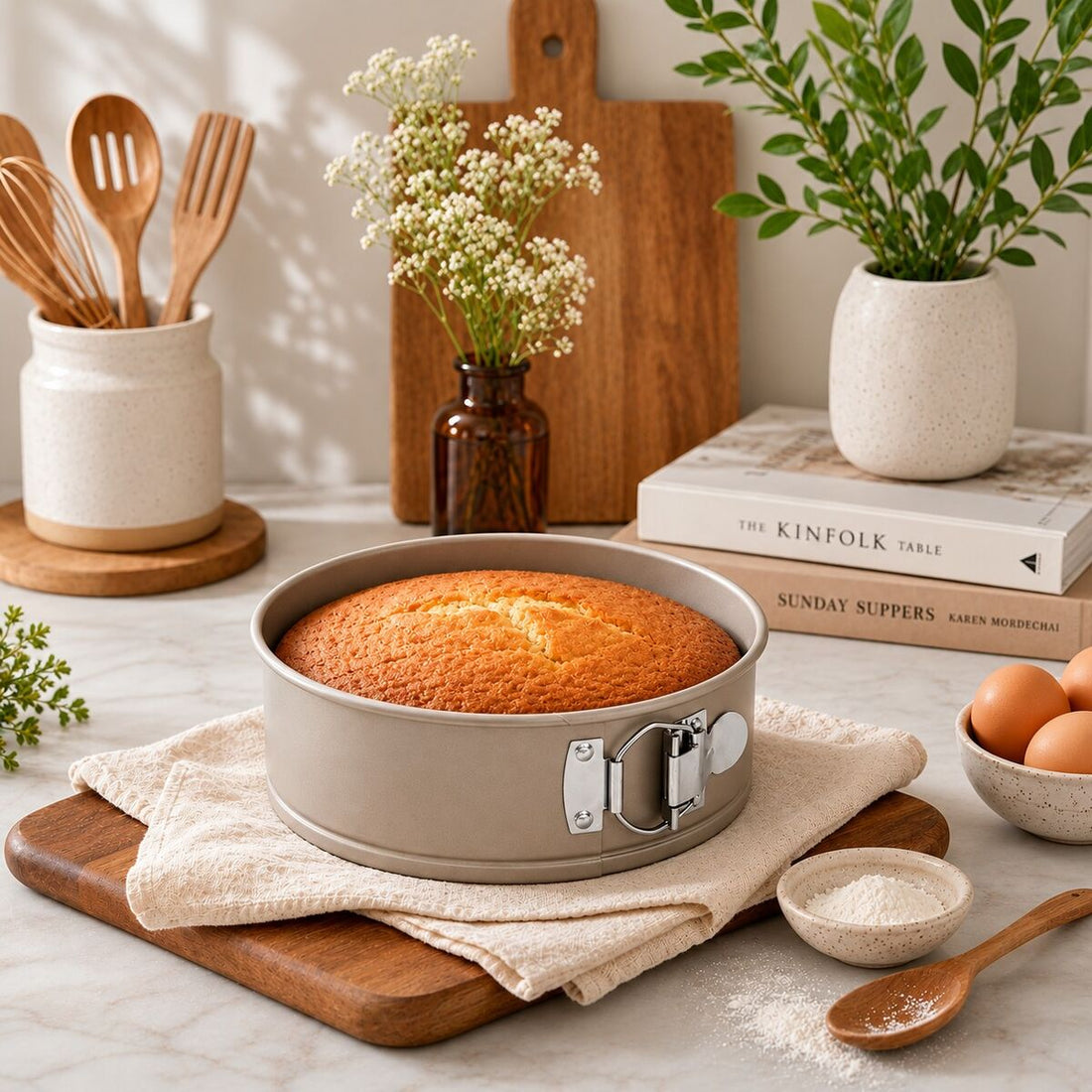 Champagne Finish Springform Round Cake Pan 20cm | From Scratch