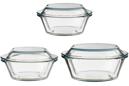 Set Of Three Casserole Dishes