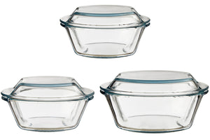 Set Of Three Casserole Dishes
