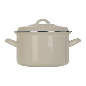 White Enamel 18cm Casserole Dish | Porter