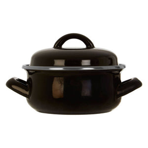 Black Enamel 12cm Casserole Dish | Porter