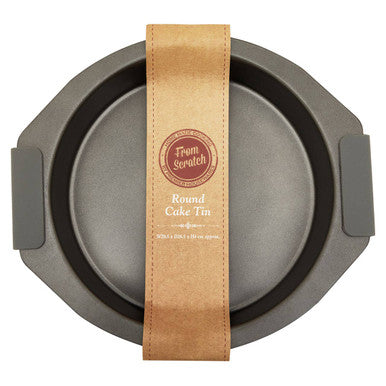 From Scratch Grey Round Cake Tin