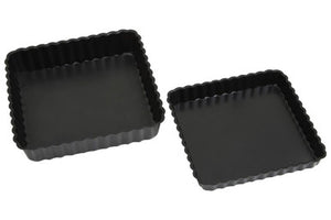 Set of Two Fluted Quiche Flan Tins | From Scratch
