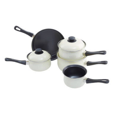 Viggo Cream Non Stick 5 Piece Cookware Set