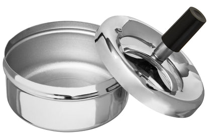 Chrome Effect Small Spinning Ashtray