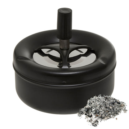 Medium Black Spinning Ashtray