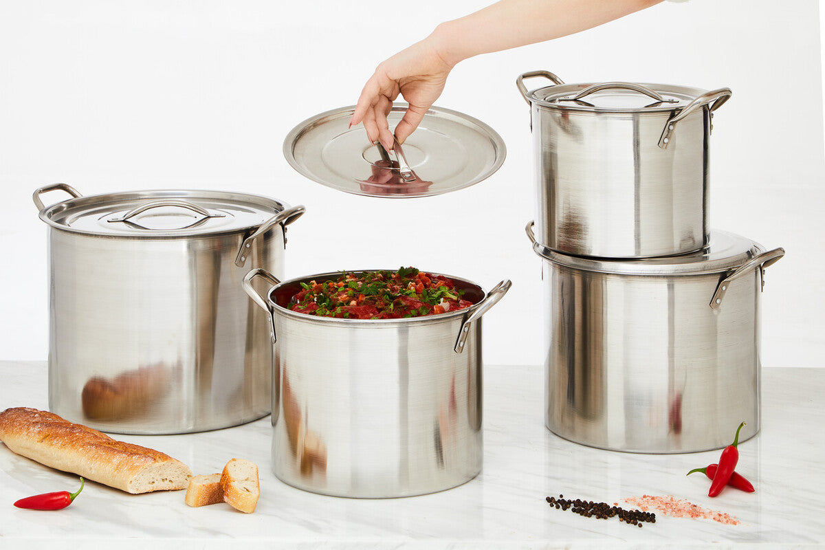 Crosse  Set Of 4 Stock Pots with Lids