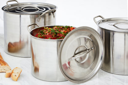 Crosse  Set Of 4 Stock Pots with Lids