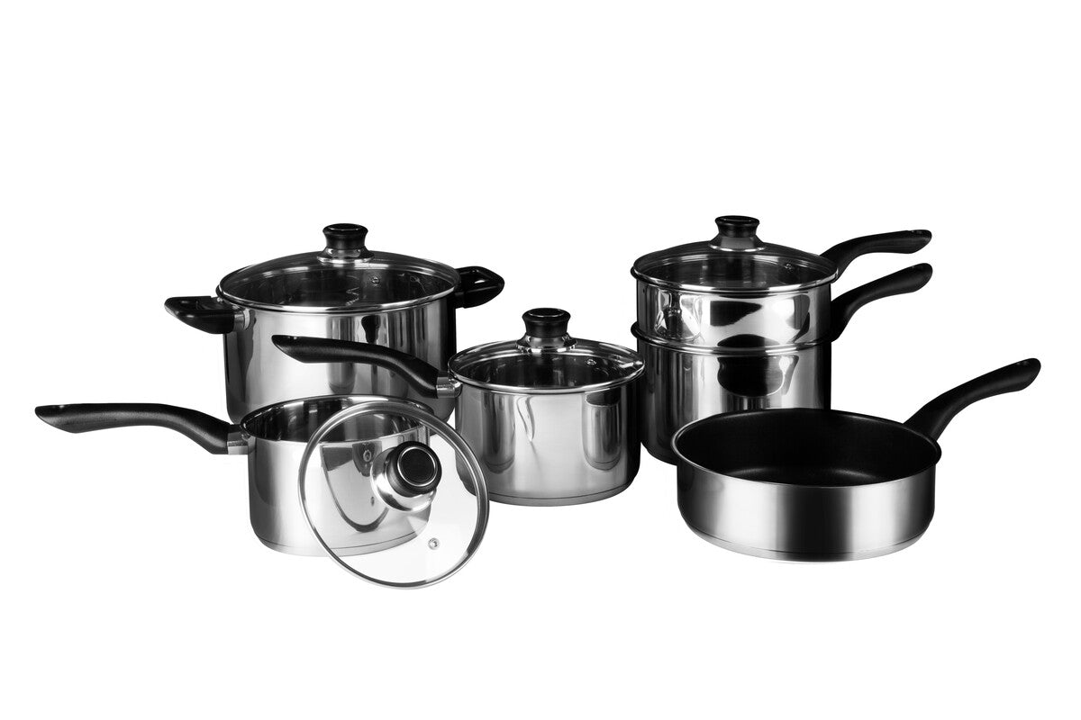Crosse 6 Piece Stainless Steel Cookware Set