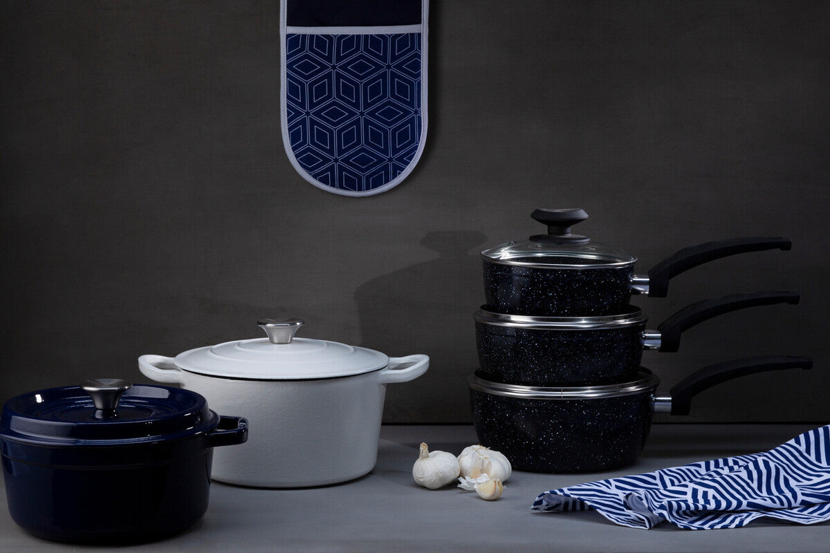 Stoneflam 20Cm Saucepan With Glass Lid