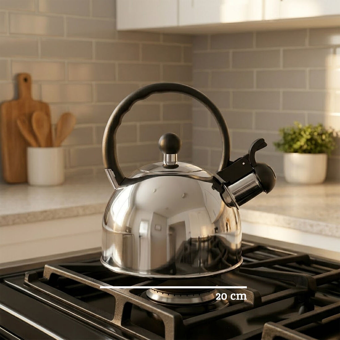 Stainless Steel 1 Litre Whistling Kettle | Zion