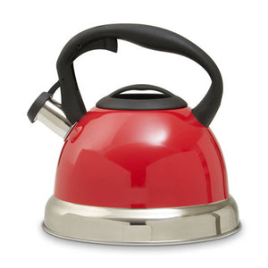 Red 3 Litre Whistling Kettle | Zion