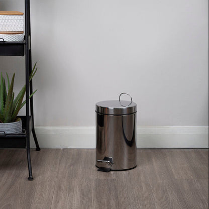 3 Litre Stainless Steel Pedal Bin | Parker