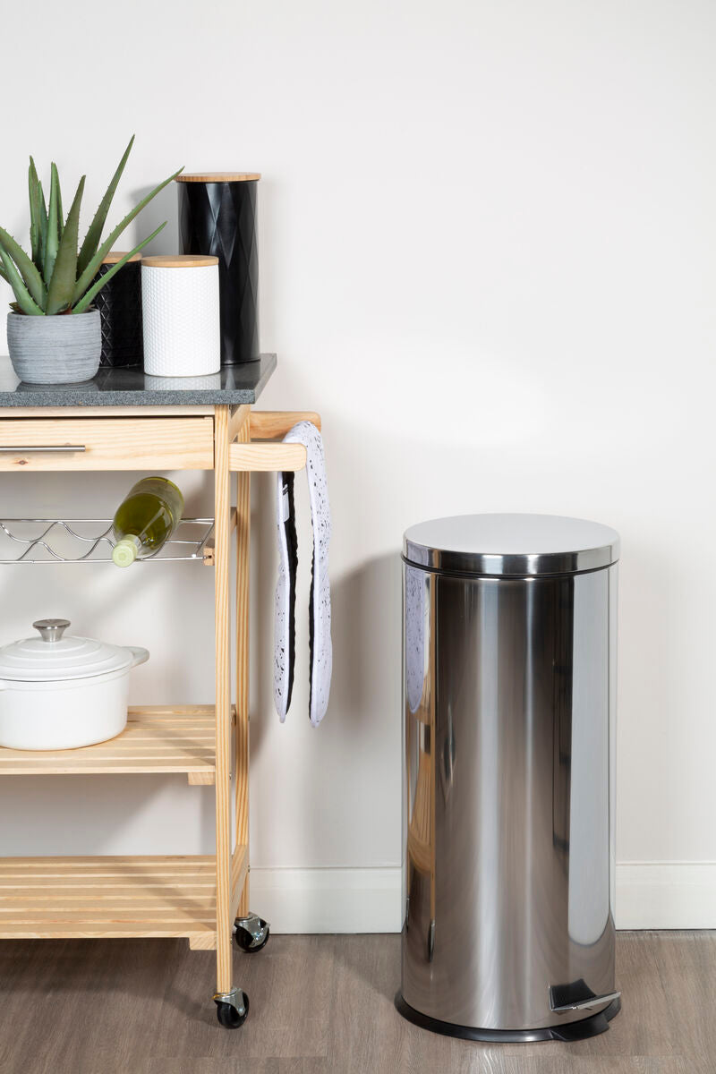 Stainless Steel 30 Litre Pedal Bin | Parker
