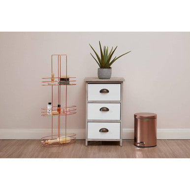 Rose Gold 3000Ml Pedal Bin