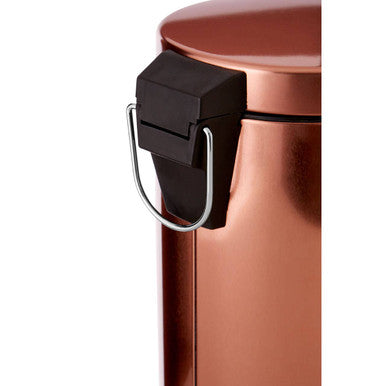 Parker Rose Gold Finish 3 Litre Pedal Bin