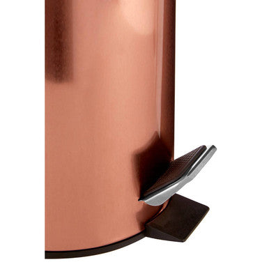 Parker Rose Gold Finish 3 Litre Pedal Bin