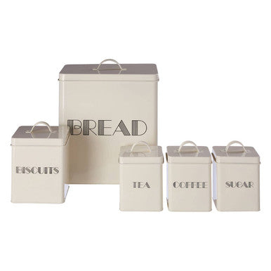 Easton 5 Piece Cream Kitchen Storage Set