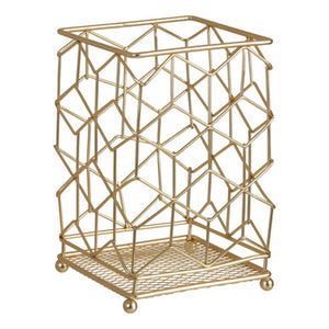 Vertex Contour Matte Gold Utensil Holder