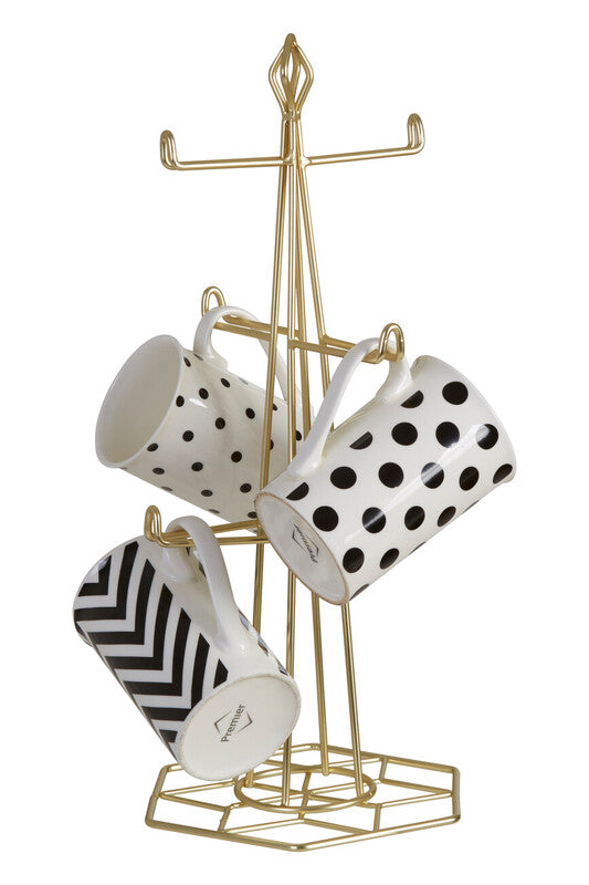 Vertex Contour Matte Gold Mug Tree