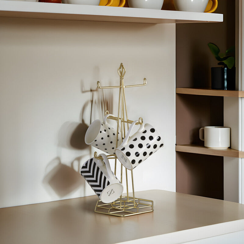 Vertex Contour Matte Gold Mug Tree