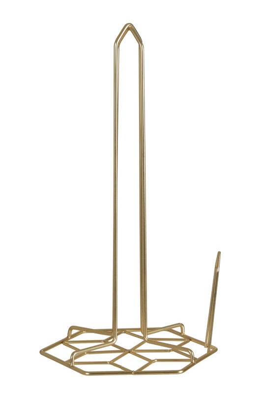 Vertex Kitchen Roll Holder With Matte Gold Finish