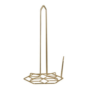 Vertex Kitchen Roll Holder With Matte Gold Finish