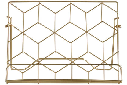 Vertex Contour Matte Gold Finish Cookbook Stand