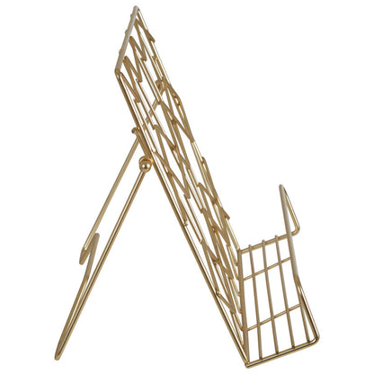Vertex Contour Matte Gold Finish Cookbook Stand