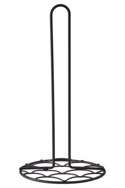 Vertex Deco Matt Black Kitchen Roll Holder