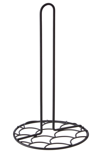 Vertex Deco Matt Black Kitchen Roll Holder