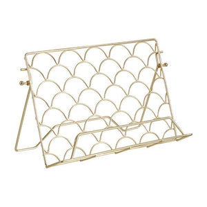 Deco Matte Gold Cook Book Stand | Vertex