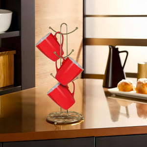 Deco Matte Gold Mug Tree | Vertex