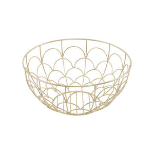 Vertex Deco Matte Gold Fruit Basket