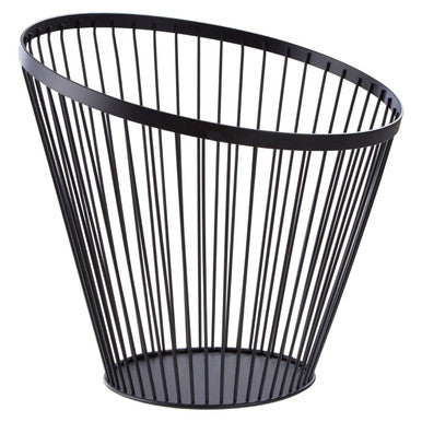 Emery Tall Oblique Basket With Matte Black Frame