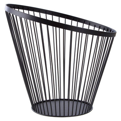 Emery Tall Oblique Basket With Matte Black Frame