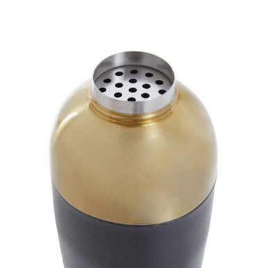 Mixology Gold Finish And Black Cocktail Shaker