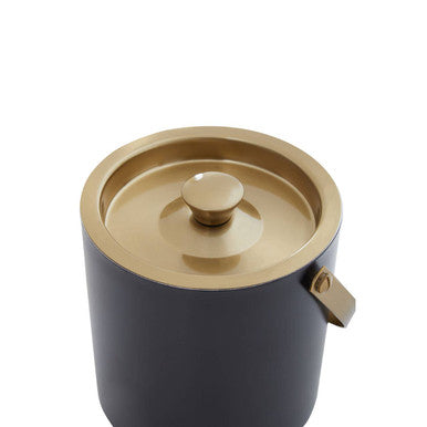 Mixology Black And Gold Finish Ice Bucket